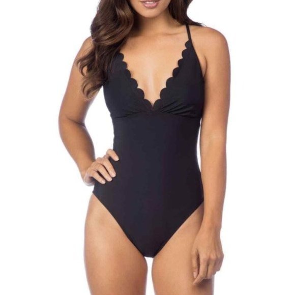 La Blanca Other - NWOT La Blanca Petal Pusher Solid Black Swimsuit